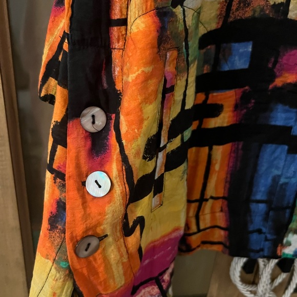 Colorful Abstract Button-Up Shirt - Picture 7 of 15